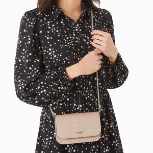 Kate Spade Shimmy Glitter Rose Gold Boxed Crossbody